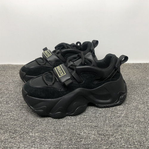 真皮松糕底女款老爹鞋2025新款