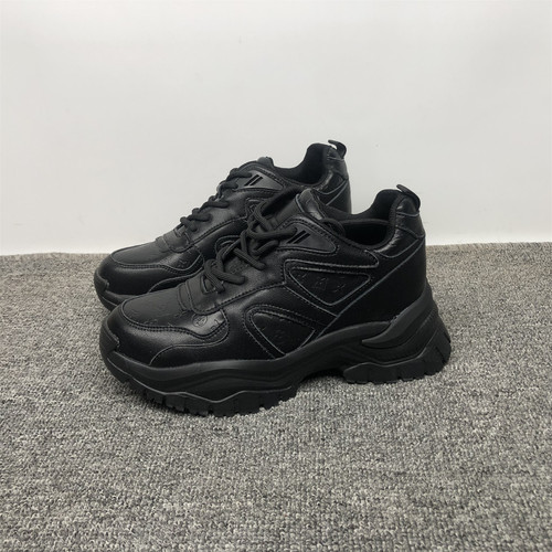 真皮厚底增高老爹鞋女款百搭