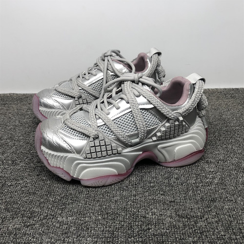 真皮厚底增高老爹鞋女2025新款