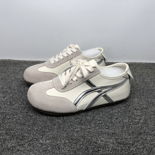 真皮拼色女德训鞋软底休闲百搭