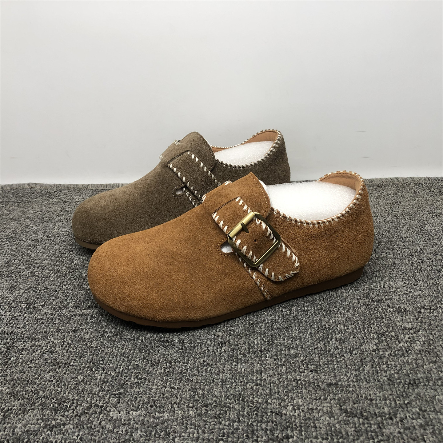 品牌撤柜真皮全包勃肯鞋女新款百搭舒适圆头内增高魔术贴女式单鞋,女鞋,勃肯鞋/软木鞋,淘宝优惠券,粉丝福利购,淘宝优惠卷