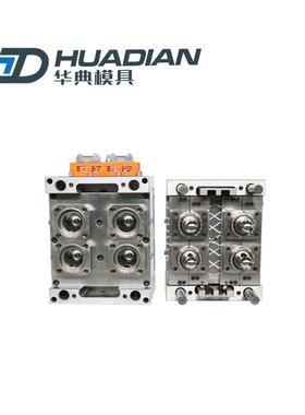 注塑模具加工4腔热流道模具大广口PET瓶胚模具气封PET瓶胚模具