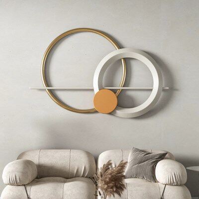 现代轻奢客厅墙面装饰挂件卧室床头铁艺墙饰餐厅背景墙装饰品挂饰