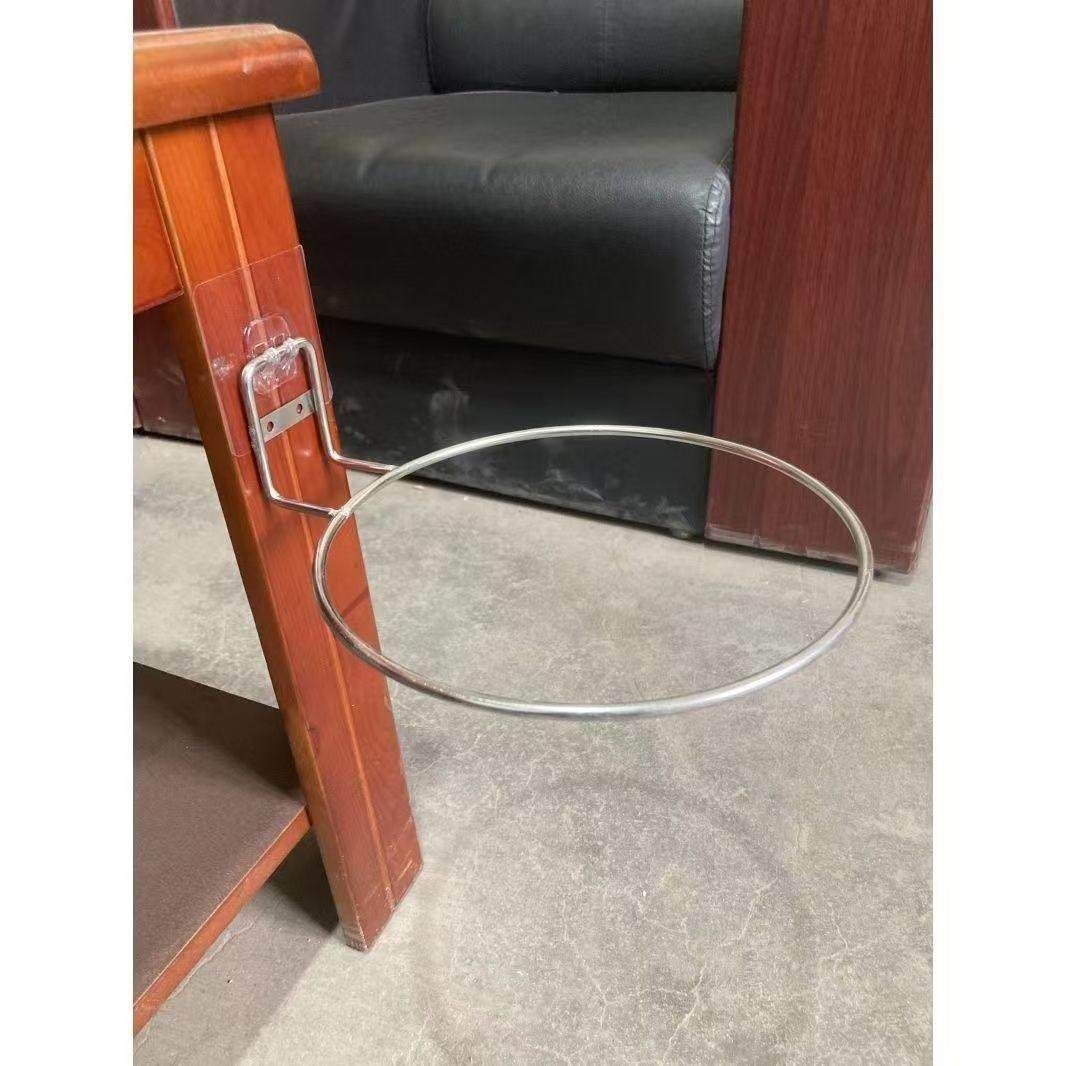 家用不锈钢垃圾桶架壁挂式免打孔整体橱柜垃圾袋架子塑料垃圾桶收