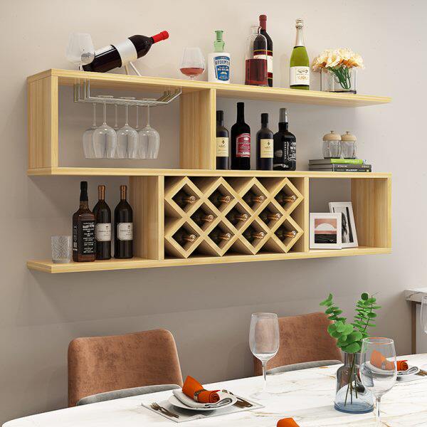 现代简约红酒架墙上酒柜壁挂式创意客厅酒格墙壁装饰悬挂式置物架