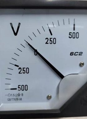 直流正负电压表6C2+-500V  正负500V 正负300V 6C2-V GB/T7676-98