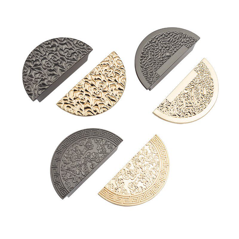 移门单孔中式拉手仿古橱柜门把手衣柜拉手抽屉锌合金柜门拉手