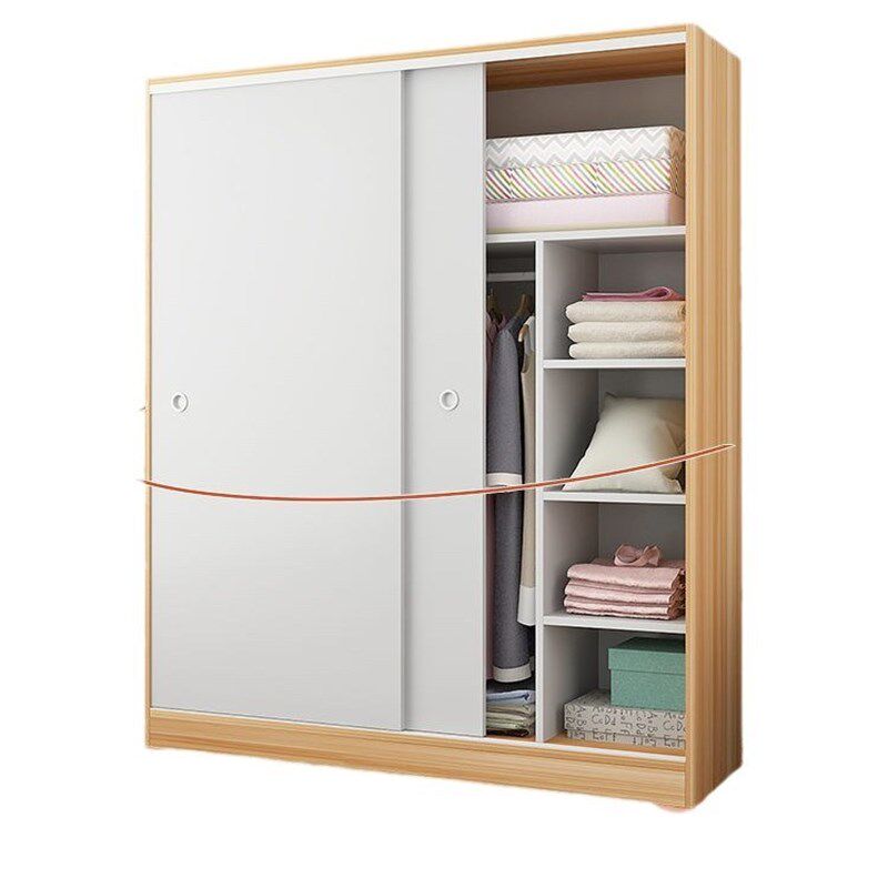 衣柜家用卧室木质推拉门儿童衣橱出租房屋用经济型简易柜子小户型
