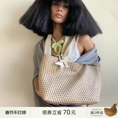 ECODAY原创设计编织托特包