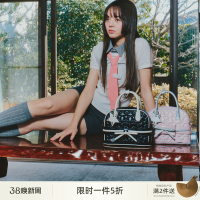 ECODAY小众蝴蝶结波士顿包