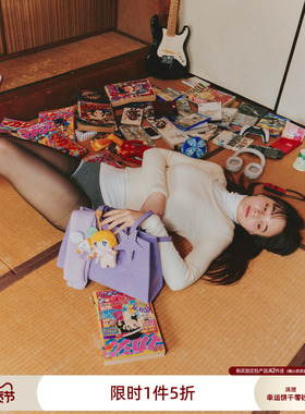 ECODAY2025秋冬季原创设计紫色托特包单肩手提包大容量上班通勤女