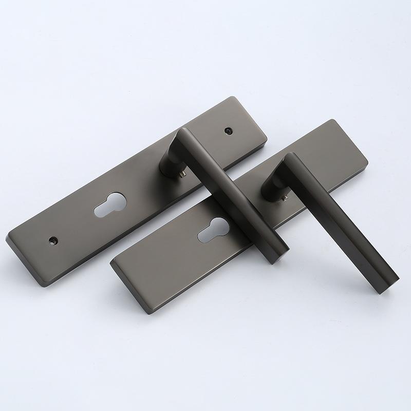 供应室内房门锁机械执手锁卧室现代简约合金家用静音门锁厂家