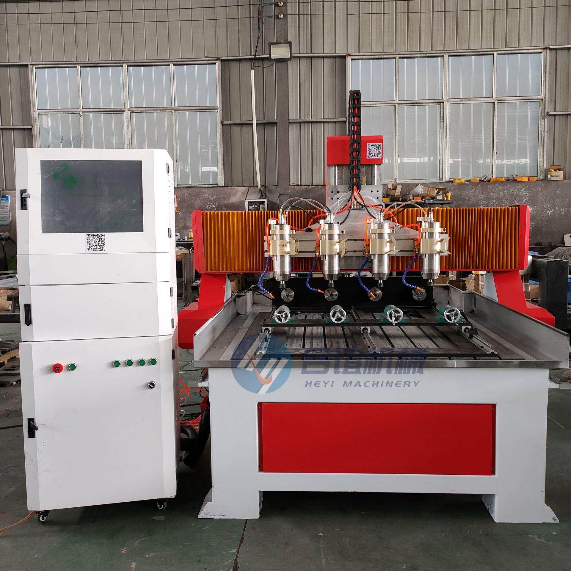 多头玉石雕刻机厂家三维立体圆雕四轴联动木材广告亚克力数控3d,五金/工具,雕刻机,淘宝优惠券,粉丝福利购,淘宝优惠卷