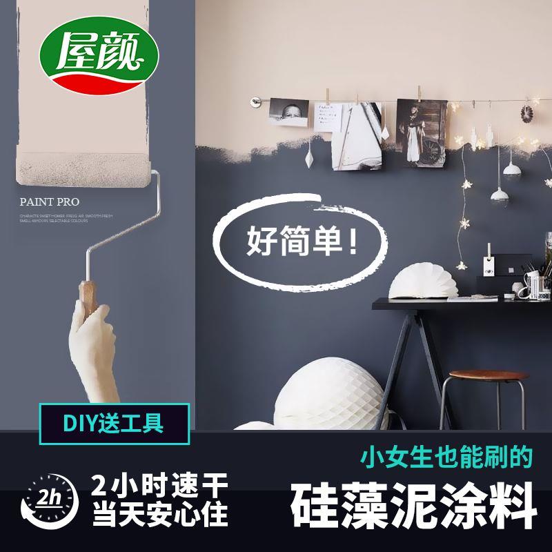 屋颜天然硅藻泥白色刷墙
