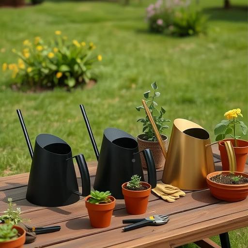 BCN复园艺欧用不锈钢浇花古壶长嘴浇家水壶金属制品北洒水壶花卉