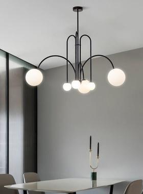 广东轻中灯具山大全客D20229厅灯北欧简约现代奢魔豆艺术餐吊厅卧