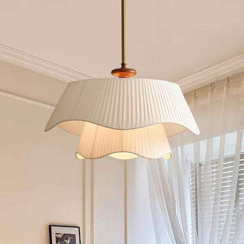 法吊式中古奶油艺n风大灯网196红客厅餐厅北欧is布设计艺术卧室灯