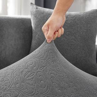 PXG花沙发套高克重厚针加织全包弹力通用提型盖贵全妃沙发套罩