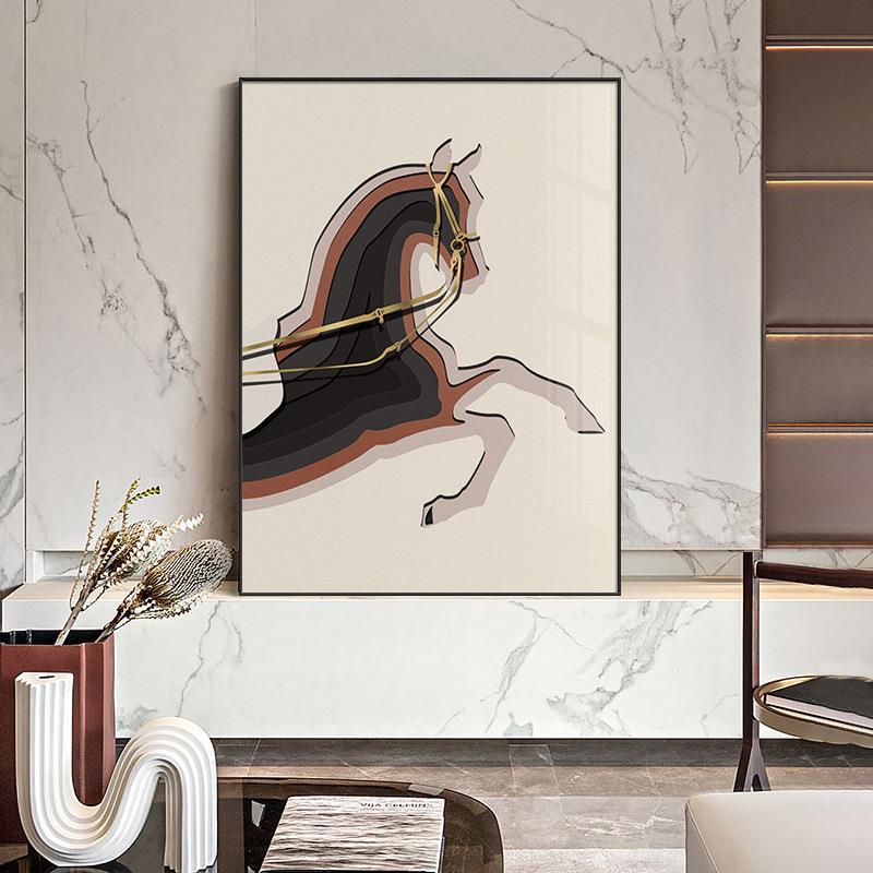 金骏光落彩现代客厅背景墙装饰画竖版气QX202112大巨约幅玄关地画