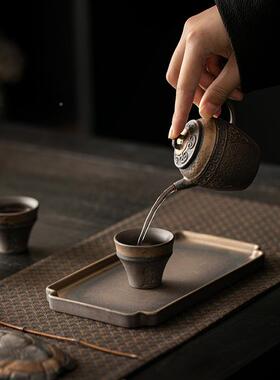 陶瓷小11311套泡茶功套店夫茶具民宿酒复一壶二古杯茶具装茶壶茶