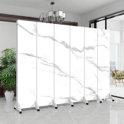 新式风隔断客厅遮挡可移动折XOX屏办公叠室山水酒中店房间隔断墙