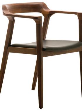 家实子木餐饮店椅家用厂黑胡桃欧餐北厅咖啡KWF厅软垫椅电脑座椅