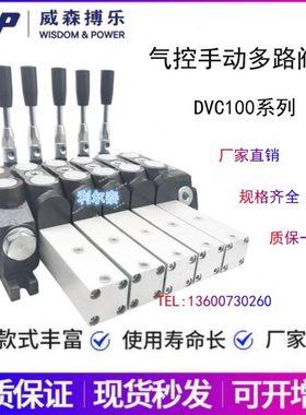 威森搏乐多路阀DCV100-501-SQ-00YO 电磁换向阀KVH-G3/8-D24V220V