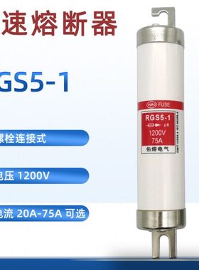 螺栓连接式快速熔断器RGS5-1 1200V 20A 25A 32A 40A 50A 63A 75A
