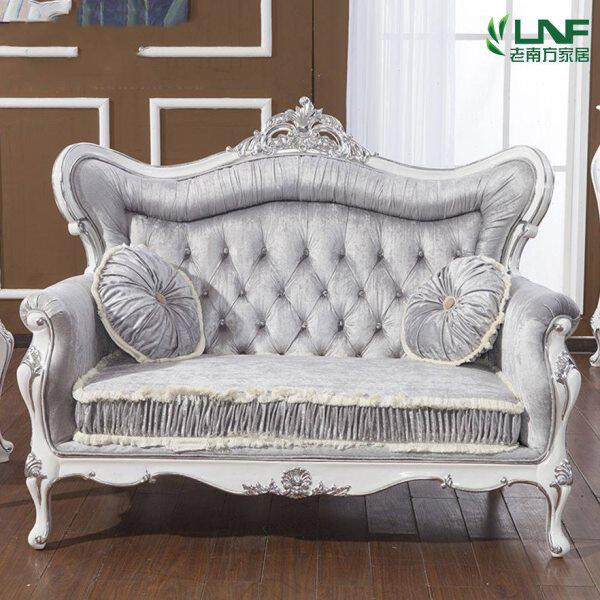新古典客厅沙发欧式实木雕花布艺沙发后现代沙发组合酒店会所家具