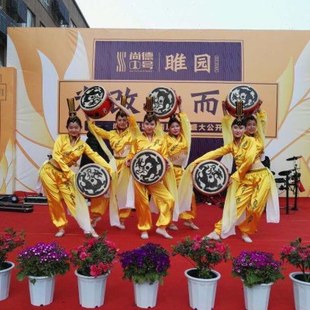 汉唐踏鼓相和歌踏鼓10寸12寸舞蹈道具鼓加厚牛皮实木跳舞鼓站人鼓