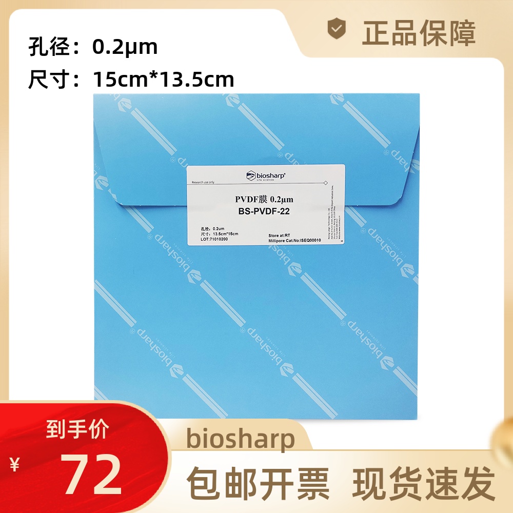 PVDF膜转印膜 0.22um 13.5cm*15cm 1张/盒 BS-PTVDF-22进口分装