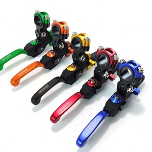 华洋T4T6改装折叠防摔刹车把极盗者杠5牛角战狼离合把手海陵MX6M4