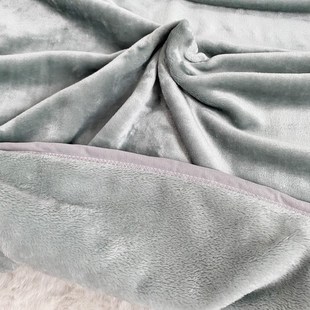 可定制加长e尺寸法兰绒毛毯纯色加厚包边绒毯子单双人保暖铺床沙