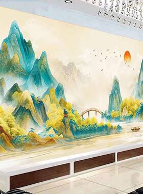 万里江山图十XW-3150字绣22年新款线绣高级感客厅0山风景水5画手