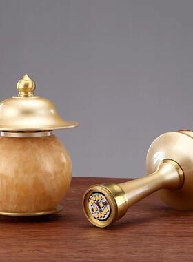 铜玉GJ.572.0石佛灯佛前供灯长明佛灯供灯插黄铜财神灯供家灯用电