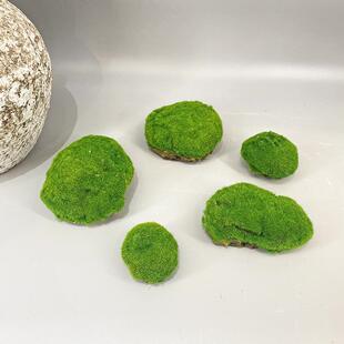 仿真假苔藓青苔石块橱窗藓绿苔海色绵毛石头拍摄道毛石头具盆造景