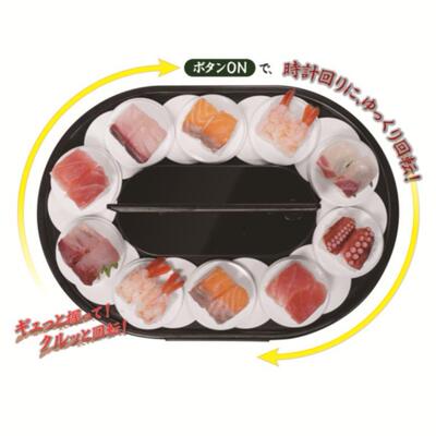 日旋转寿司机自回转寿式司机CQI电动卡龙甜品点心动摆盘传送马展