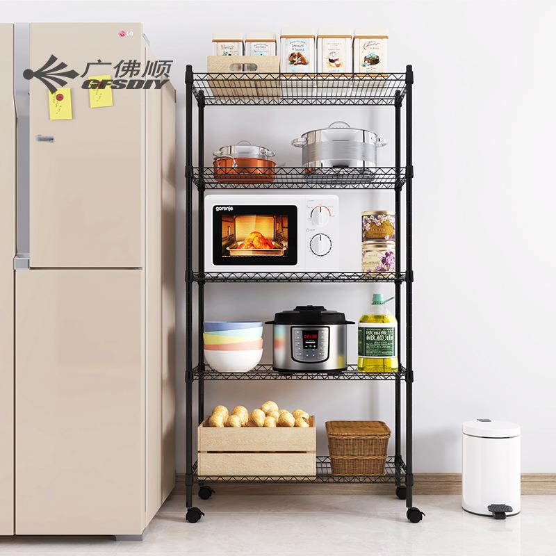 5层架办公室分层置物架婴寝室黑色中管儿厕所隔层货架铁缝艺时尚