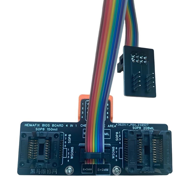 SOP8/WSON8/QDFN8烧录座子BIOS弹跳座6x8 5xO6MM 150 208MIL