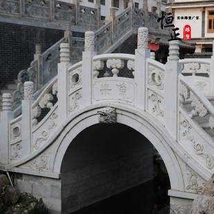 石石拱桥桥花岗岩小桥拱外桥汉玉石雕栏板hz-896花岗岩园林户围栏