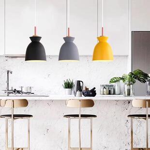 北欧个性 店奶茶店卡龙铁934艺 现马代约餐厅吊灯吧台咖厅啡服简装