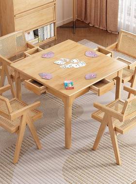 形正方实木小方桌八仙桌家用餐桌桌掼专用桌棋牌桌打牌蛋93071子