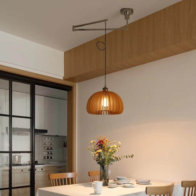 现代创意移轻南瓜餐厅吊灯民宿书可房吧台摇臂伸缩奢位床头卧7室,家装灯饰光源,智能吊灯,淘宝优惠券,粉丝福利购,淘宝优惠卷
