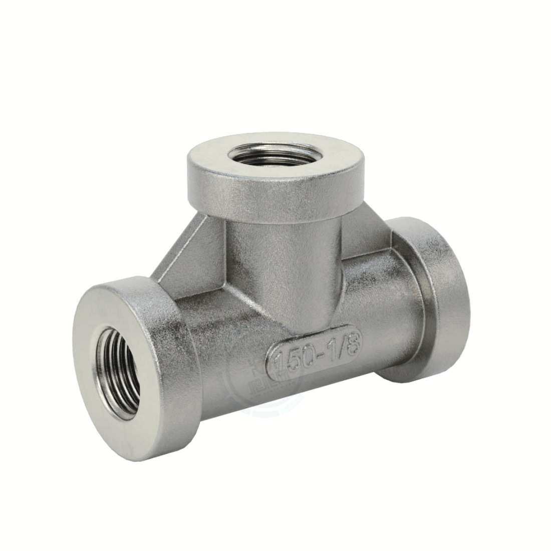 NPT Female 低压300不锈钢变径内丝三通 114P66