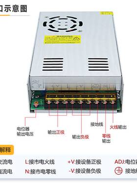 12V开关电源 IP20直流开关电源 28V30V32V72V600W灯箱模组转换器