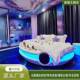 主题酒店情侣电动床民宿圆床多功能震动床新款 飞碟主题床宾馆水床