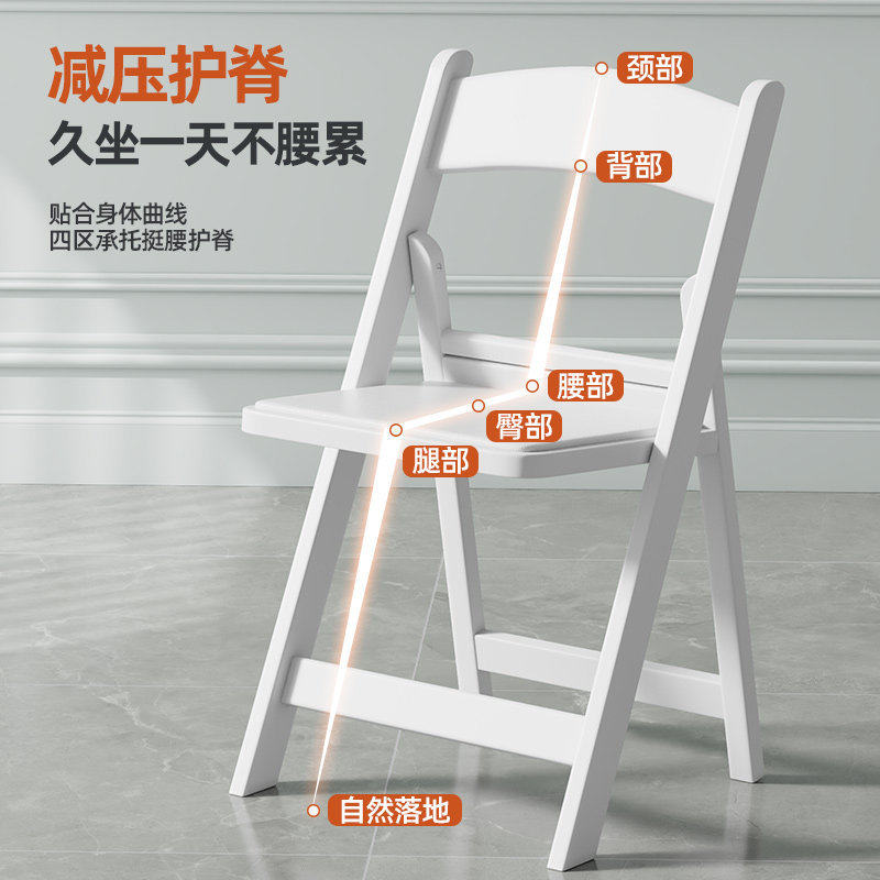 家用折叠椅子简易凳子靠背椅便携简约办公椅会议椅餐椅宿舍椅子