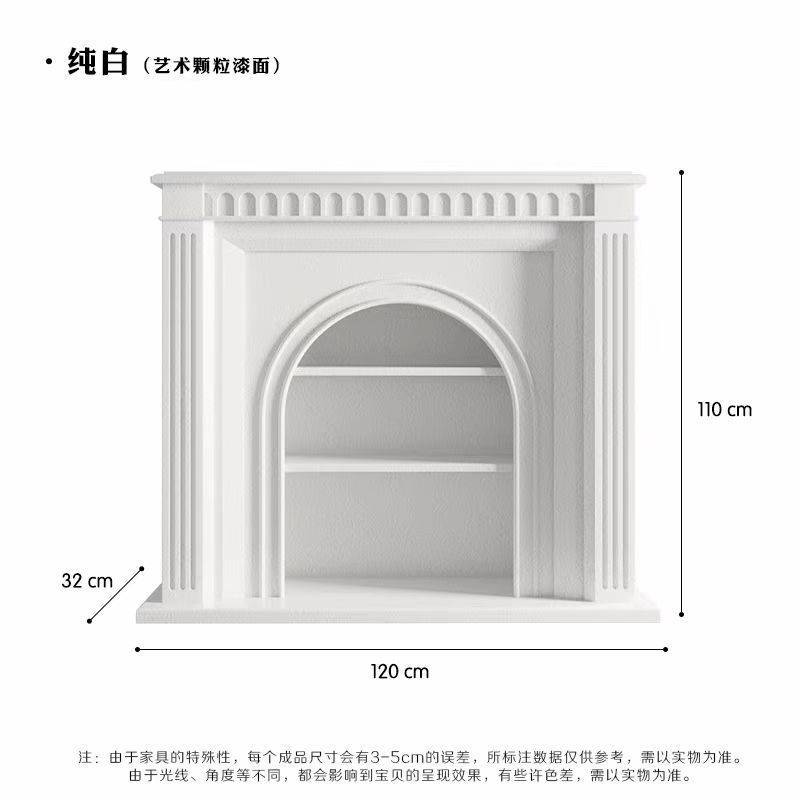 法式奶油壁炉美式入户玄关摆件欧式客厅壁炉架网红民宿简约装饰柜