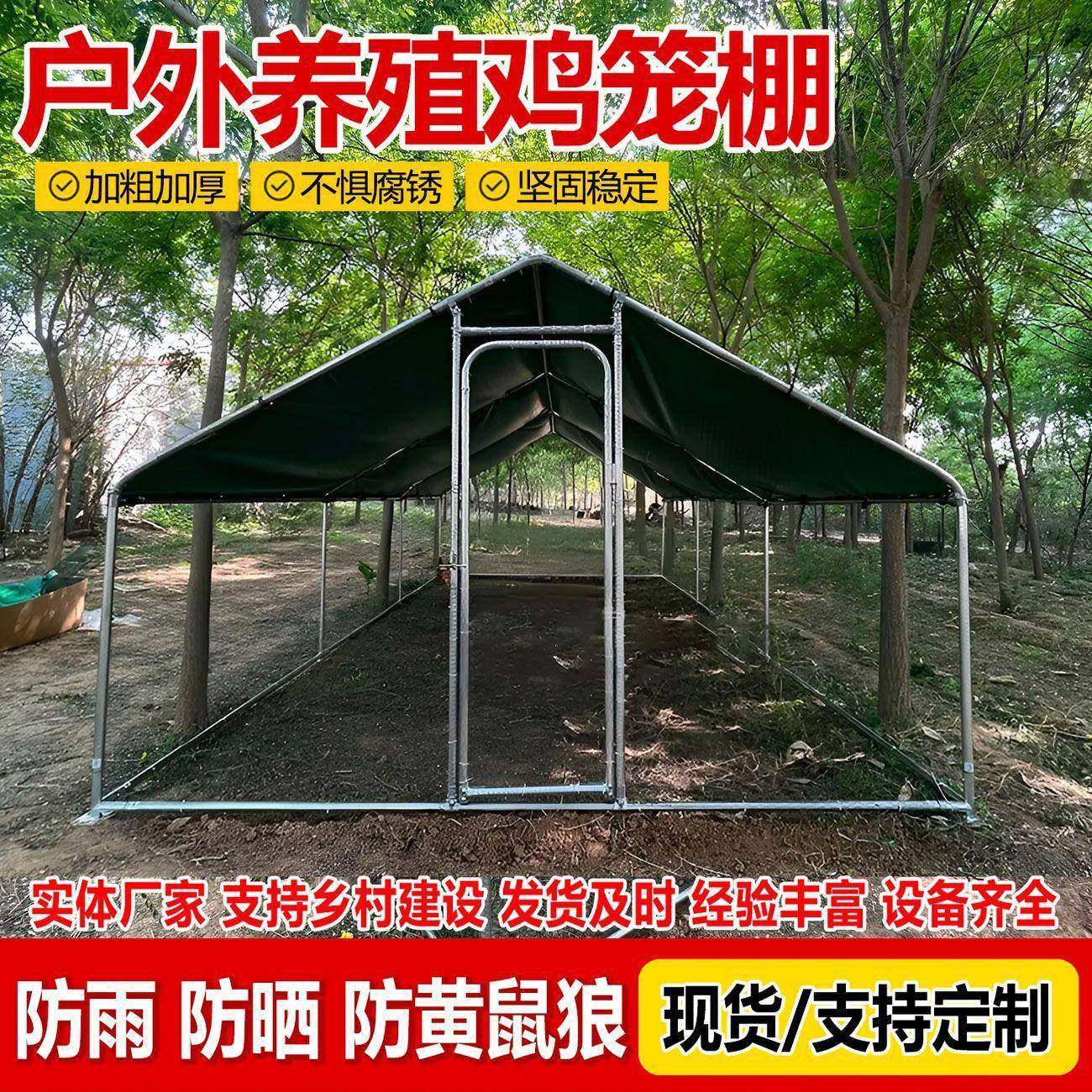 户外鸡笼鸡棚特大号家禽养鸡鸽笼搭建家用养殖孔雀防雨鸡舍大型