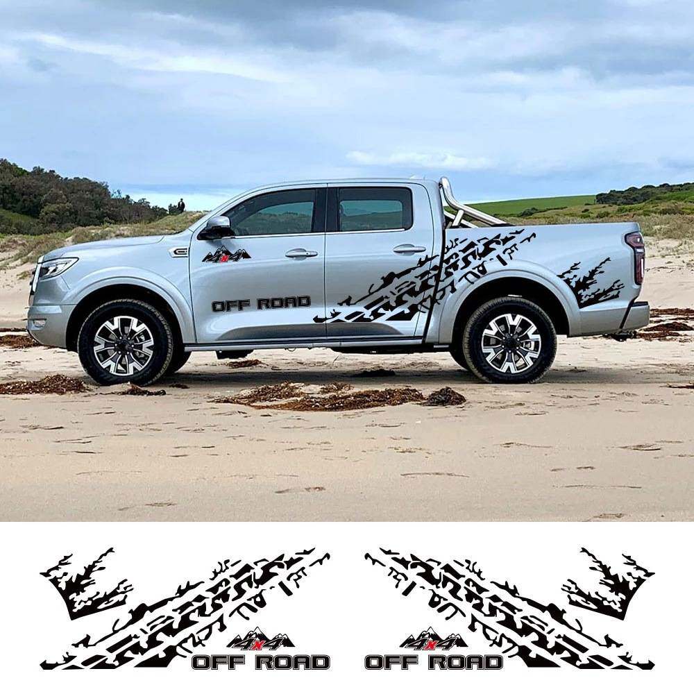 长城炮猛禽皮卡车贴纸铃拓 瑞迈车身拉花装饰彩条纳瓦拉改装贴画